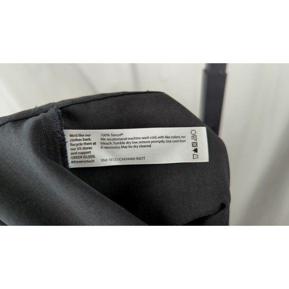 EILEEN FISHER TENCEL Black Cropped Wide-Leg Ponte Pants Palazzo Gaucho Comfort S - Picture 5 of 5